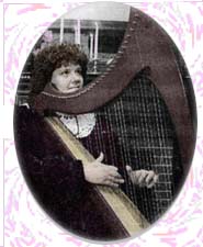 Photo of harpist