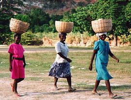 [women carrying baskets]