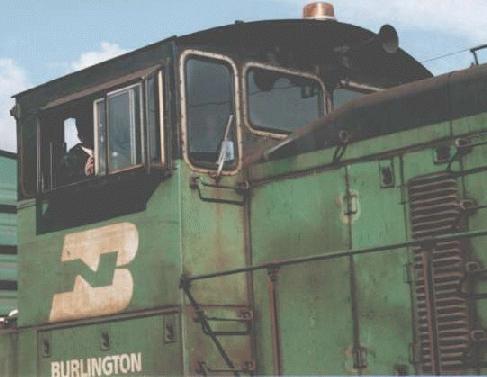 Photo: A Burlington Northern locomotive
