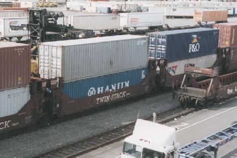 Photo: Double-stack railroad cars