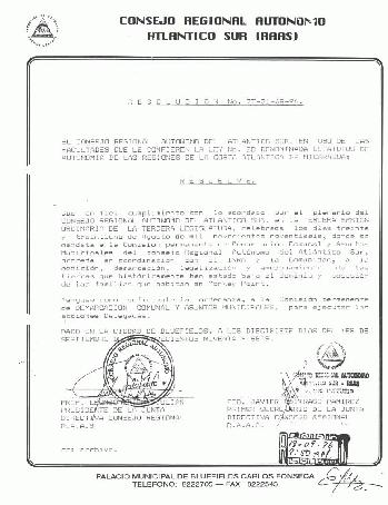 Photo: Resolution by regional assembly